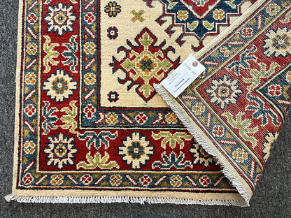 Kazak Multicolor 3X5 Handmade Wool Rug # 13283