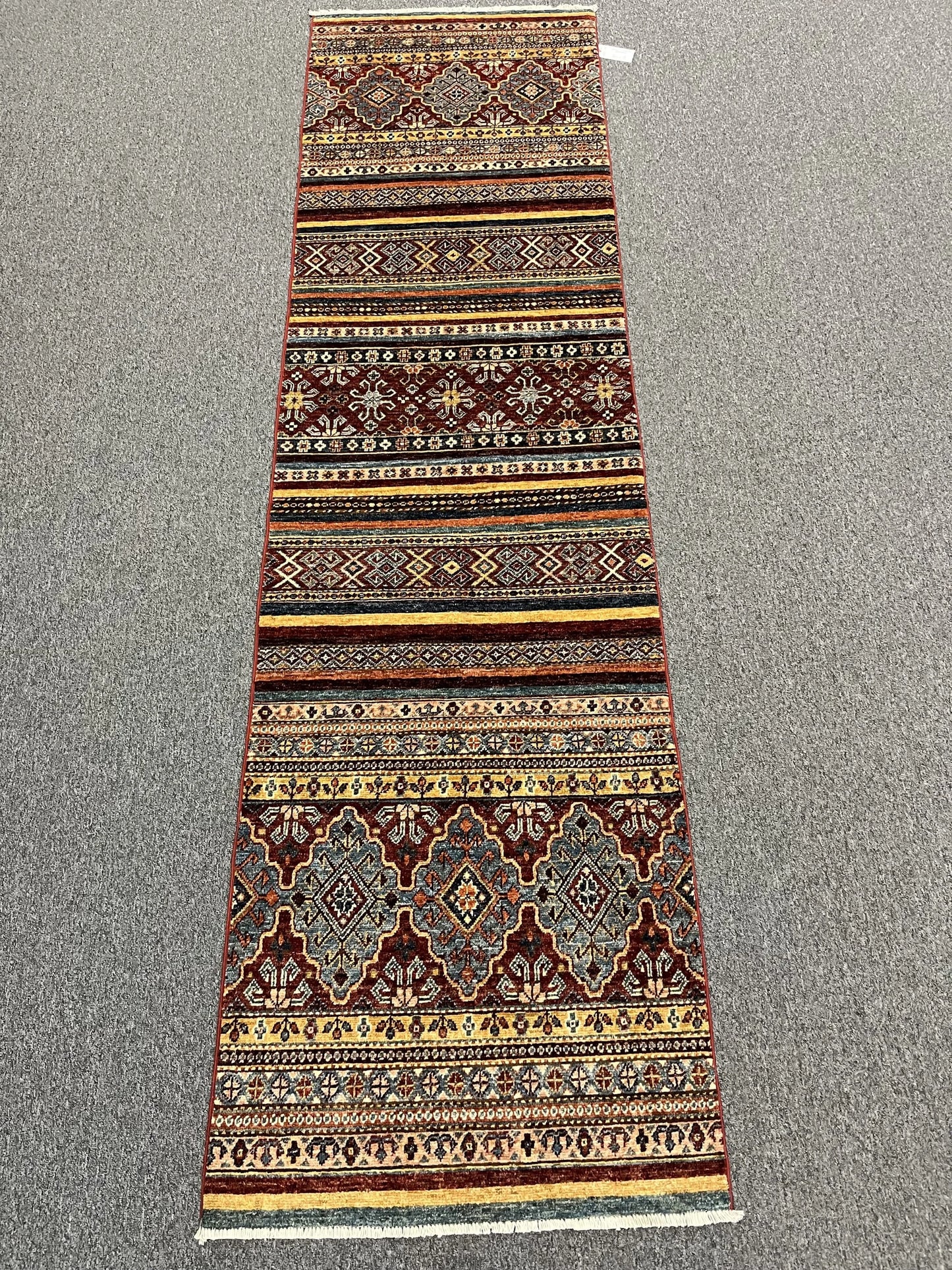 2' 7"X10' Tribal Khorjin Handmade Wool Runner Rug # 13218