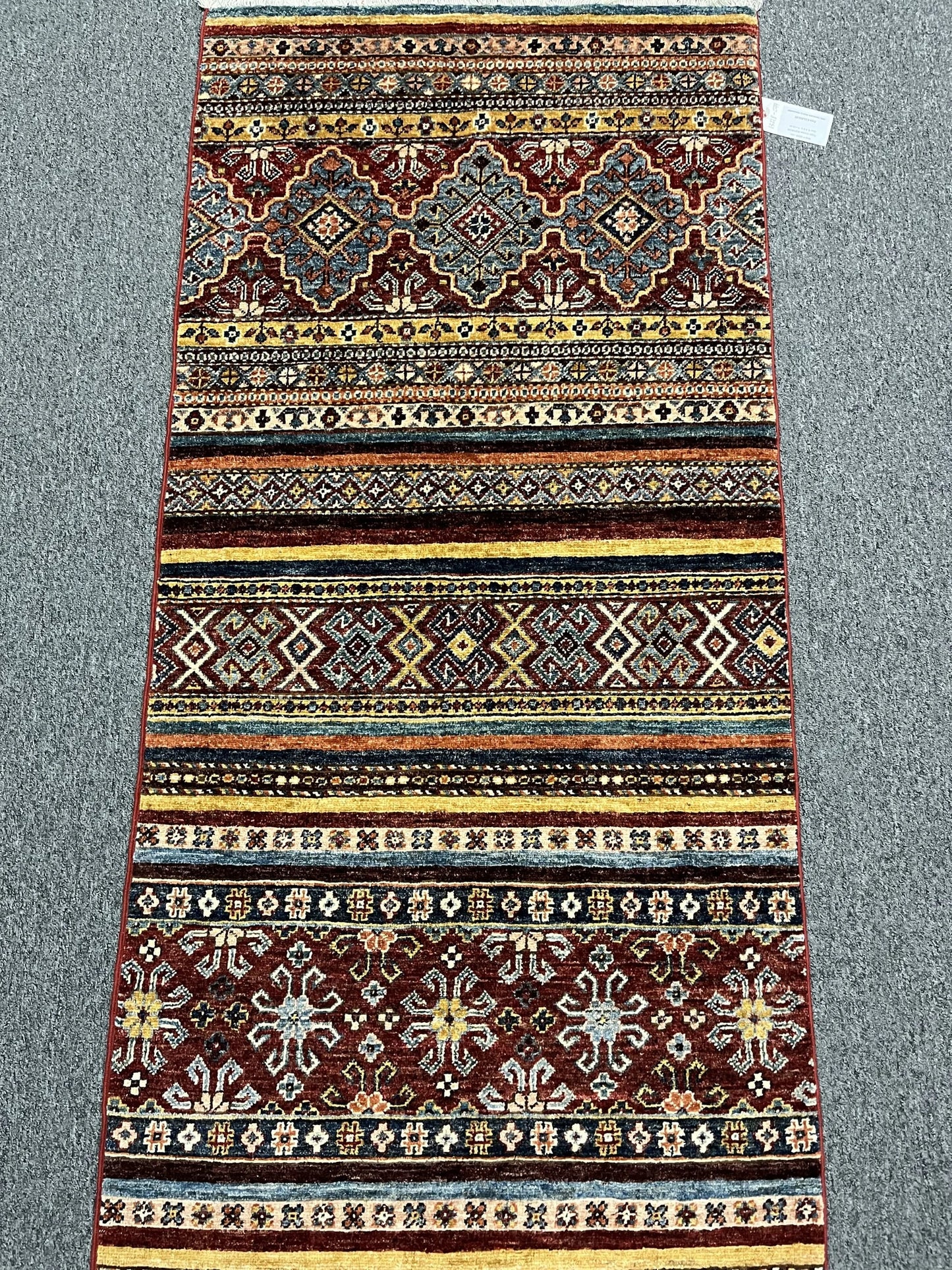 2' 7"X10' Tribal Khorjin Handmade Wool Runner Rug # 13218