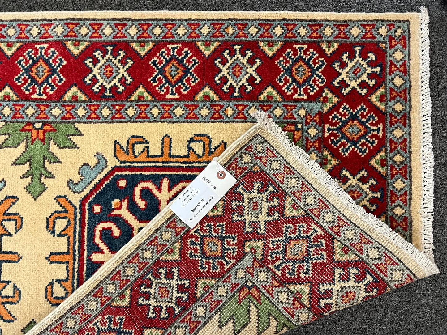 Kazak Multicolor 3X4 Handmade Wool Rug # 13018