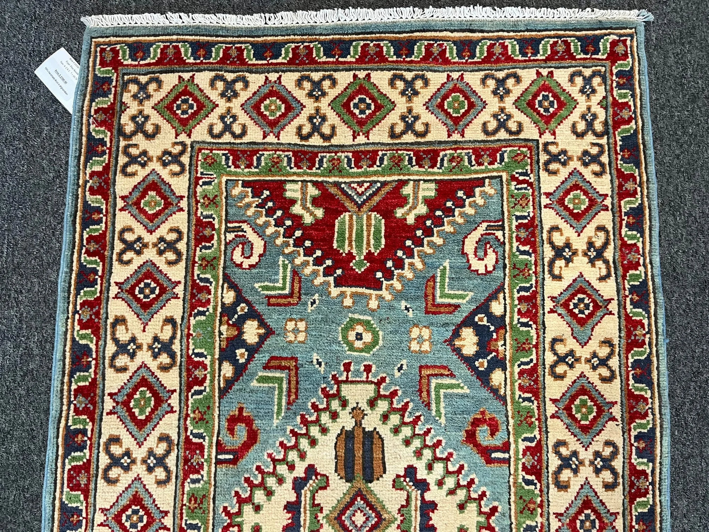 Kazak Multicolor 3X4 Handmade Wool Rug # 13330