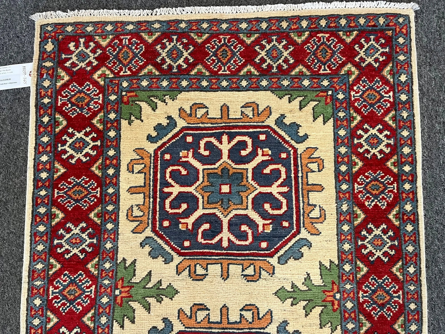 Kazak Multicolor 3X4 Handmade Wool Rug # 13339