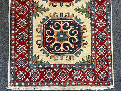 Kazak Multicolor 3X4 Handmade Wool Rug # 13339