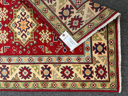 Kazak Multicolor 3X4 Handmade Wool Rug # 13294