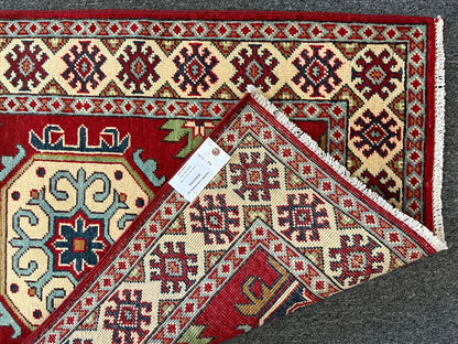 Kazak Red 3X4 Handmade Wool Rug # 13031