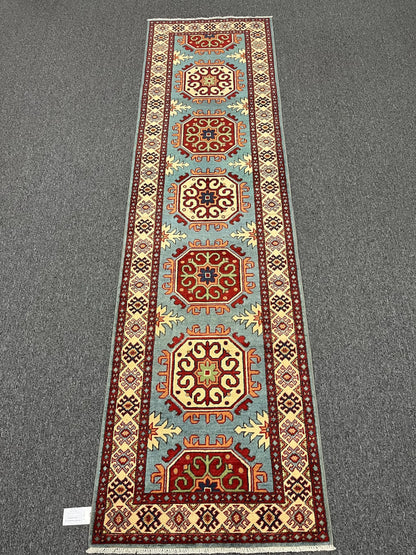 Kazak Tribal 2' 9"X10 Handmade Wool Runner Rug # 12983