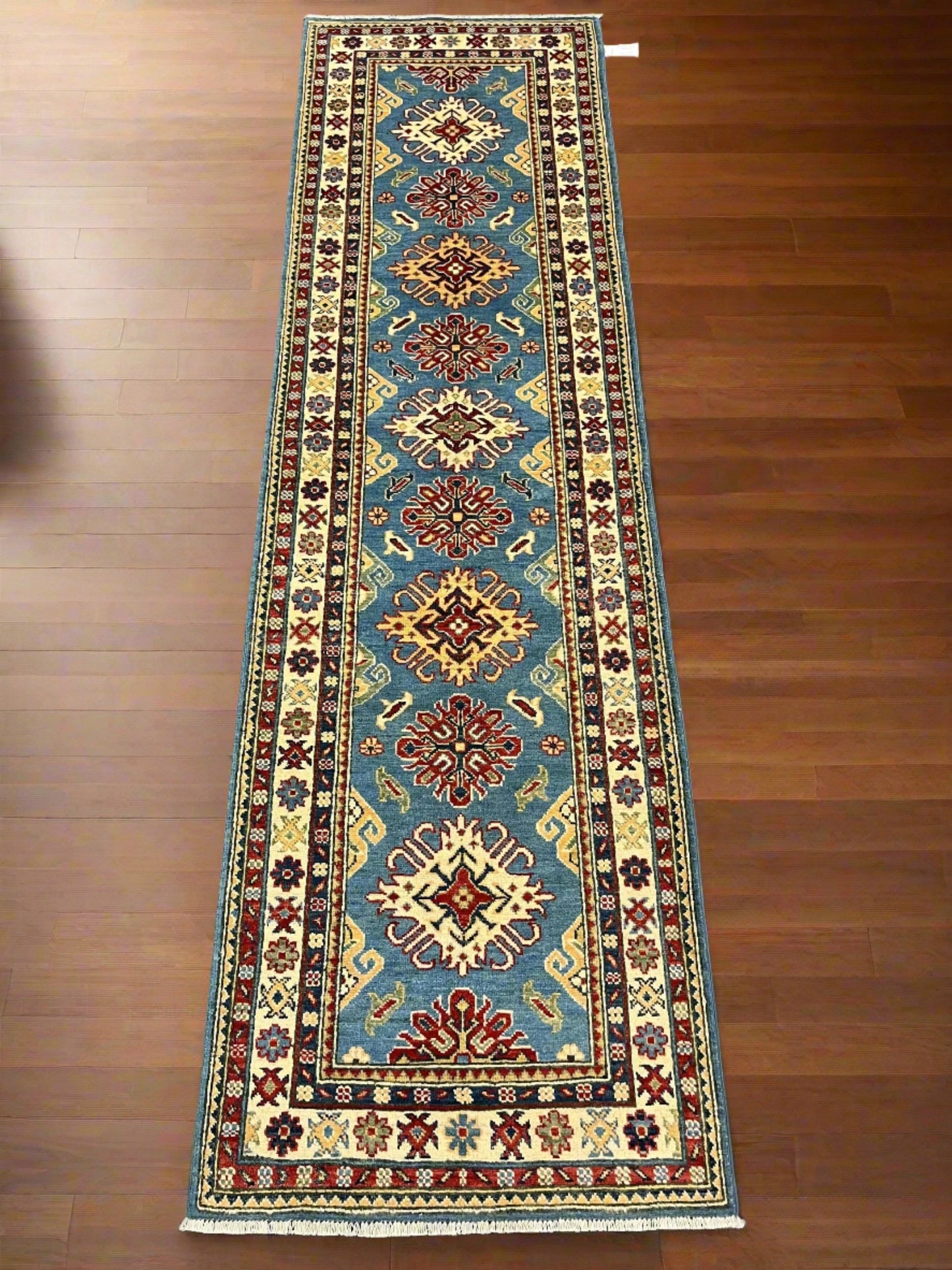 Kazak Tribal 2' 9"X10 Handmade Wool Runner Rug # 12976