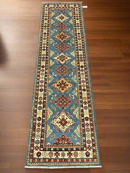 Kazak Tribal 2' 9"X10 Handmade Wool Runner Rug # 12976