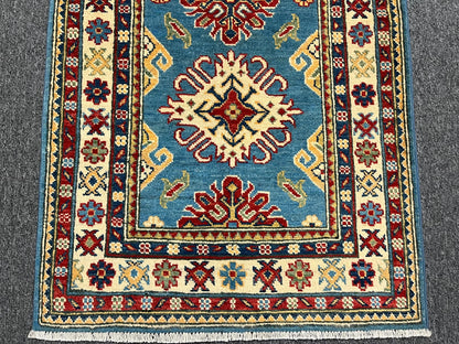 Kazak Tribal 2' 9"X10 Handmade Wool Runner Rug # 12976