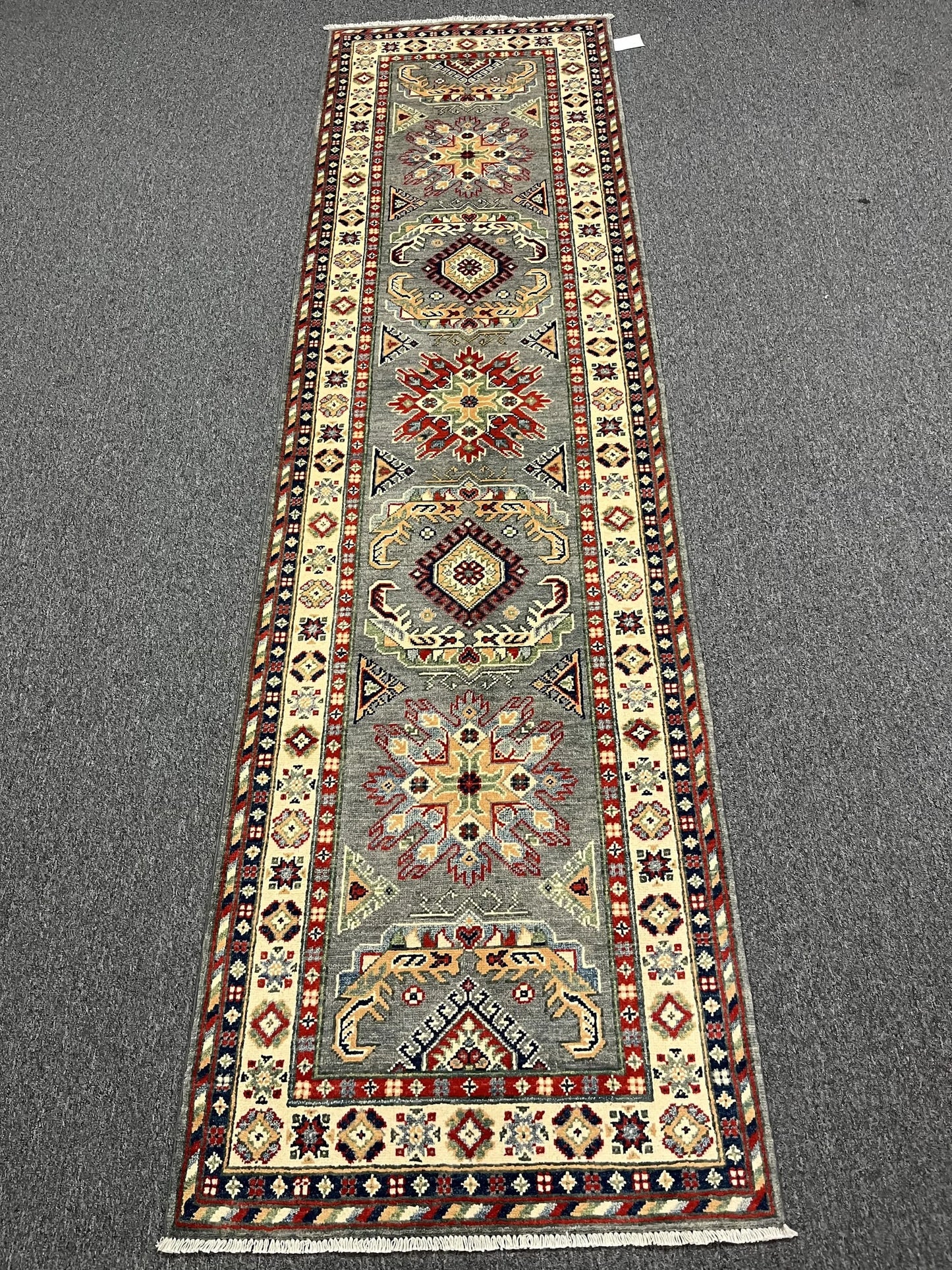 Kazak Tribal 2' 8"X10 Handmade Wool Runner Rug # 12977