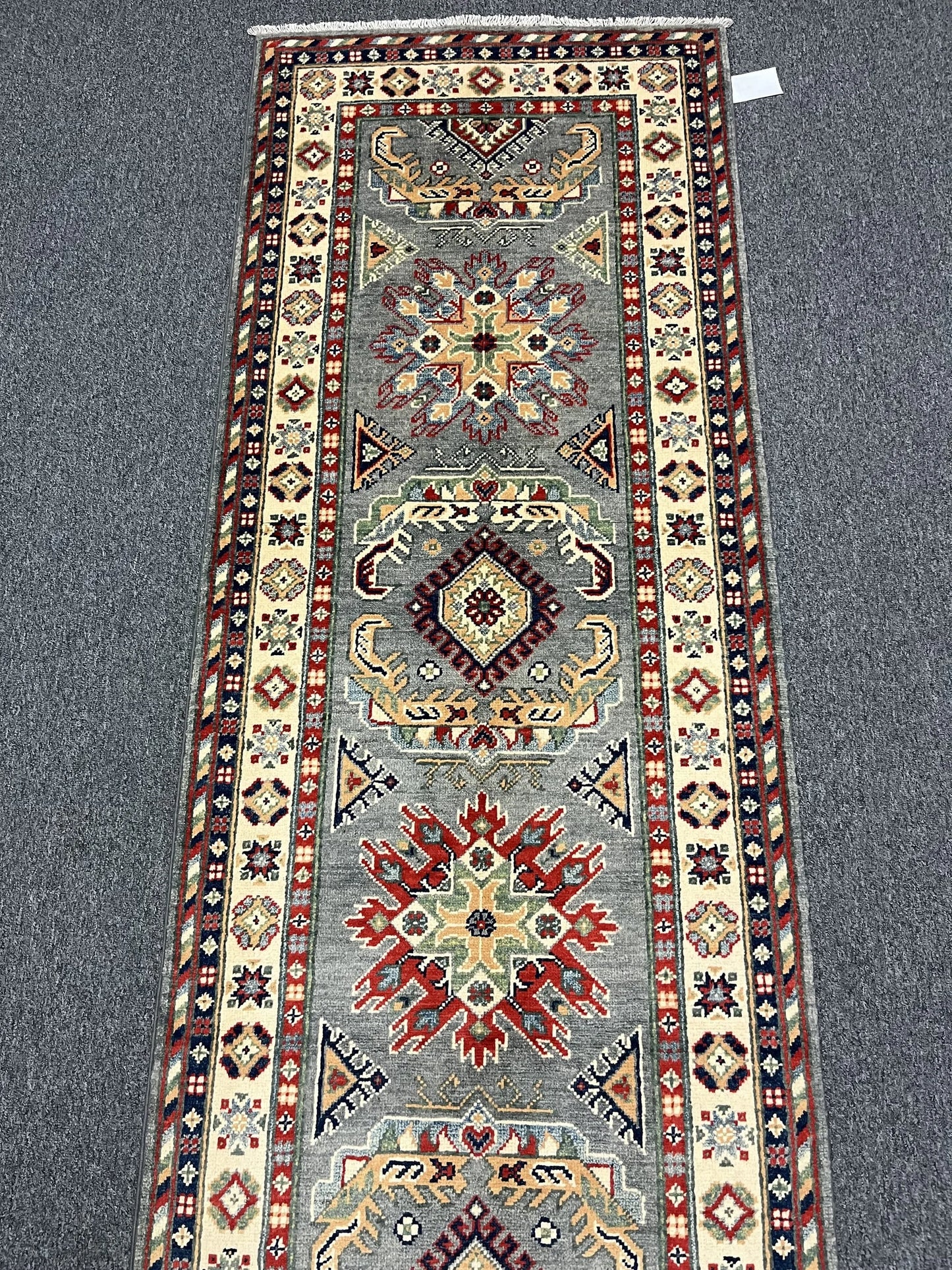 Kazak Tribal 2' 8"X10 Handmade Wool Runner Rug # 12977