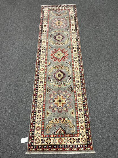 Kazak Tribal 2' 8"X10 Handmade Wool Runner Rug # 12977