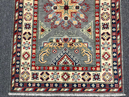 Kazak Tribal 2' 8"X10 Handmade Wool Runner Rug # 12977