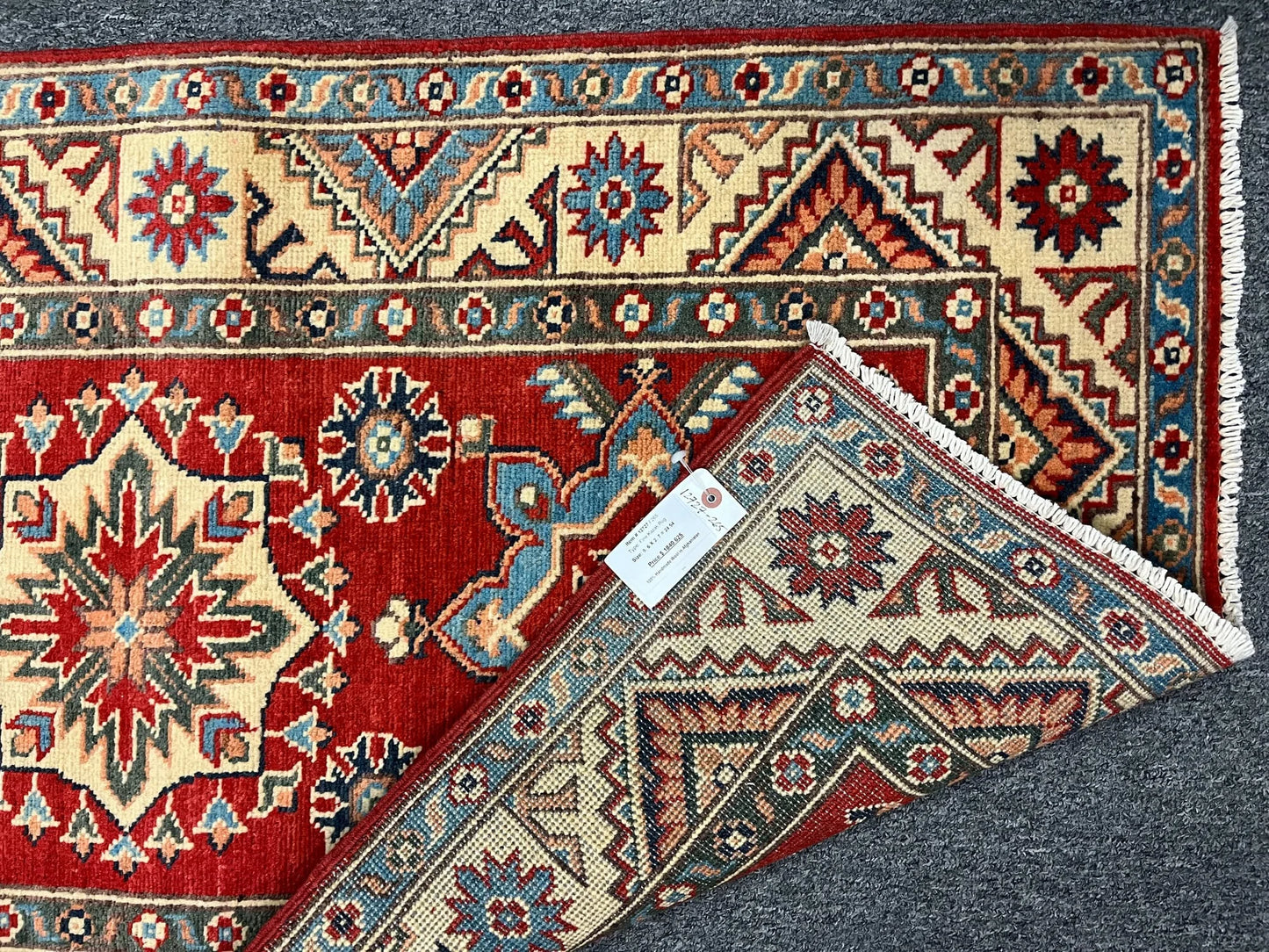 Kazak Tribal 2' 7"X10 Handmade Wool Runner Rug # 12727