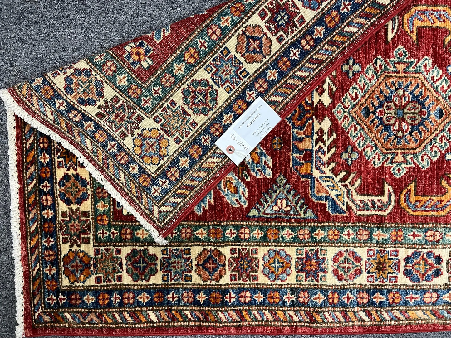 Super Kazak 2' 7"X7' Handmade Wool Hallway Runner # 13071