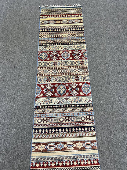 2'X10' Tribal Khorjin Handmade Wool Runner Rug # 11338