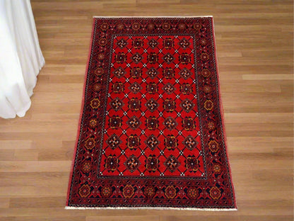 Khal Mohammadi 3X5 Handmade Wool Rug # 13490