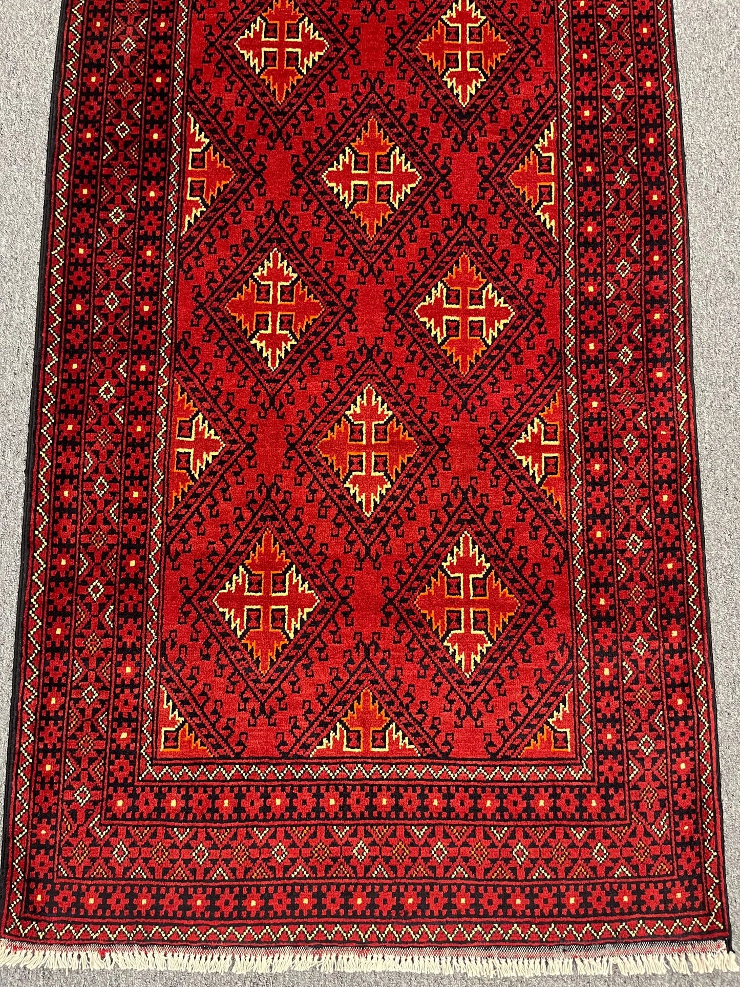 Runner 3X10 Tribal Turkmen Handmade Wool Rug # 13480