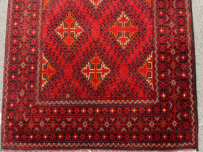 Runner 3X10 Tribal Turkmen Handmade Wool Rug # 13480