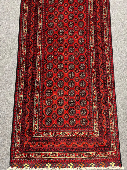 3X10 Tribal Turkmen Handmade Wool Hallway Runner # 13477