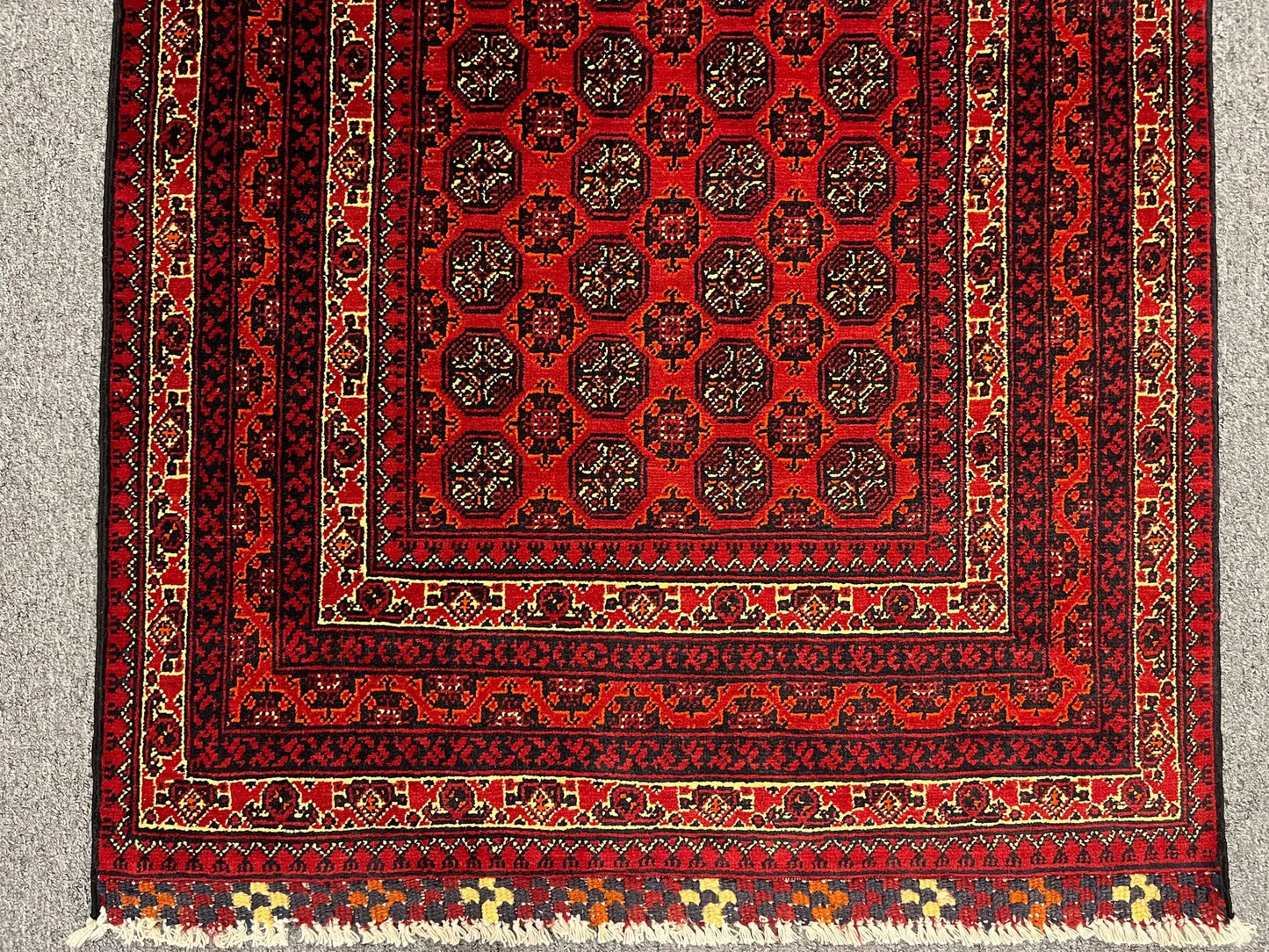 3X10 Tribal Turkmen Handmade Wool Hallway Runner # 13477