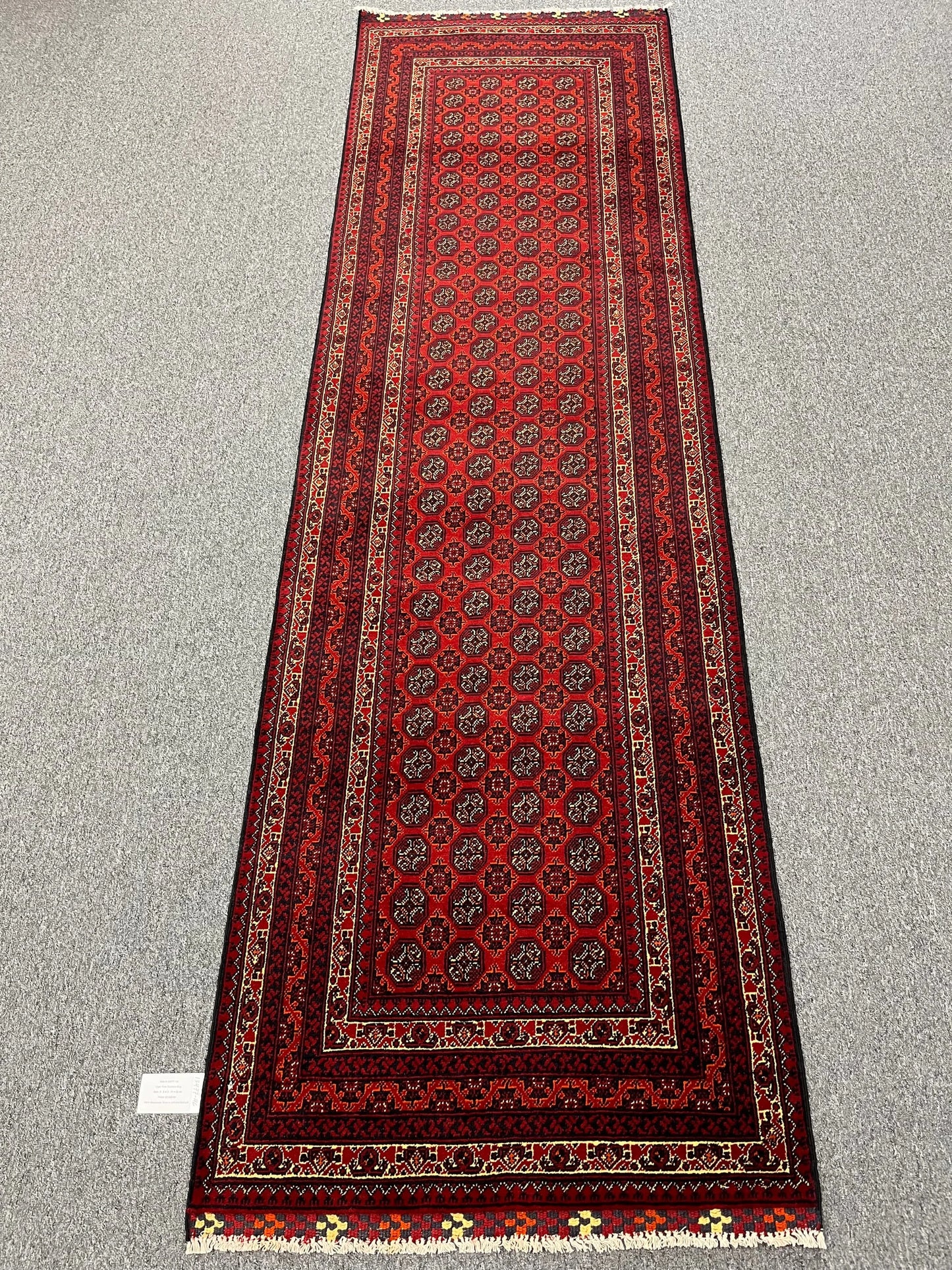 3X10 Tribal Turkmen Handmade Wool Hallway Runner # 13477