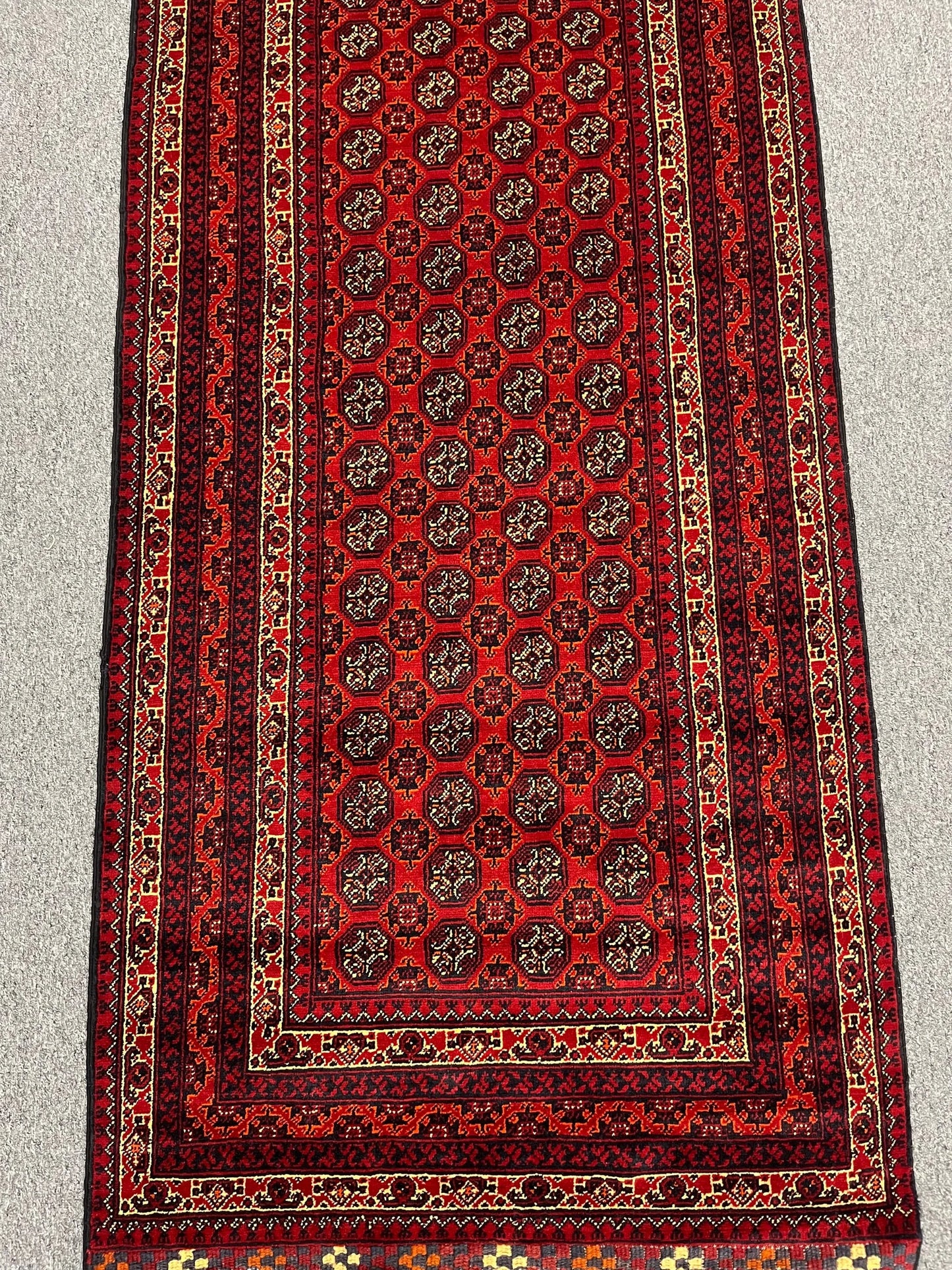 3X10 Tribal Turkmen Handmade Wool Hallway Runner # 13475