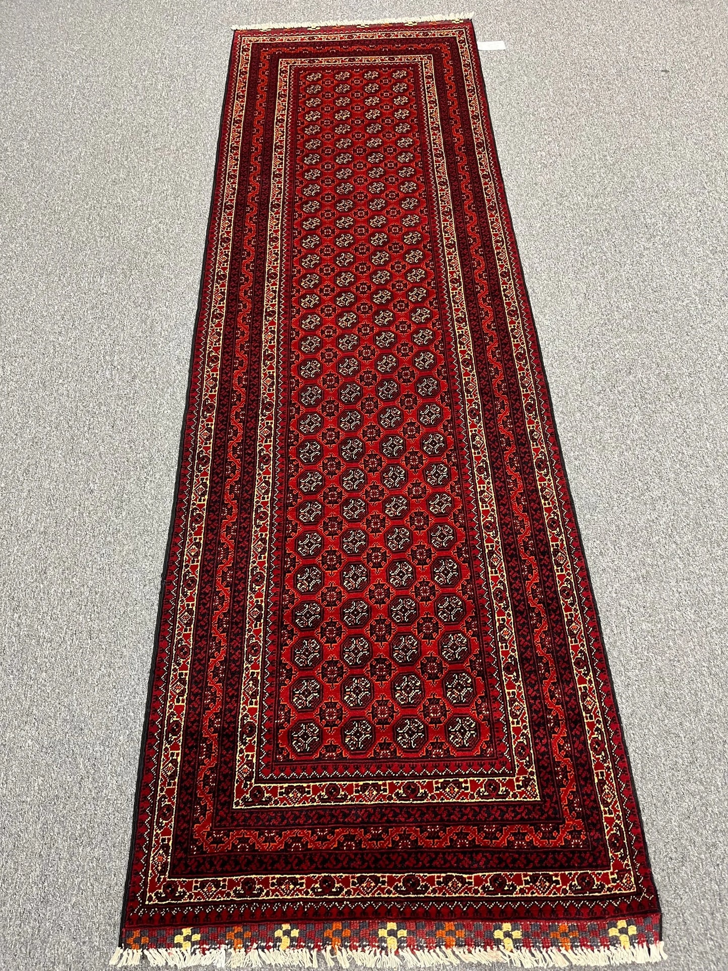 3X10 Tribal Turkmen Handmade Wool Hallway Runner # 13475