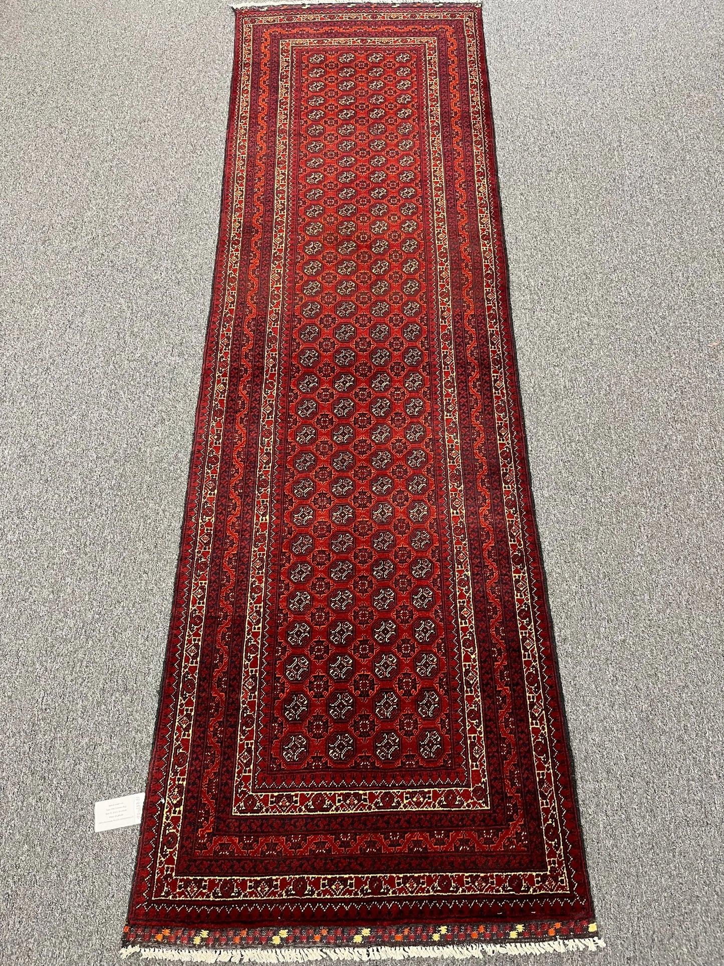 Runner 3X10 Tribal Turkmen Handmade Wool Rug # 13487