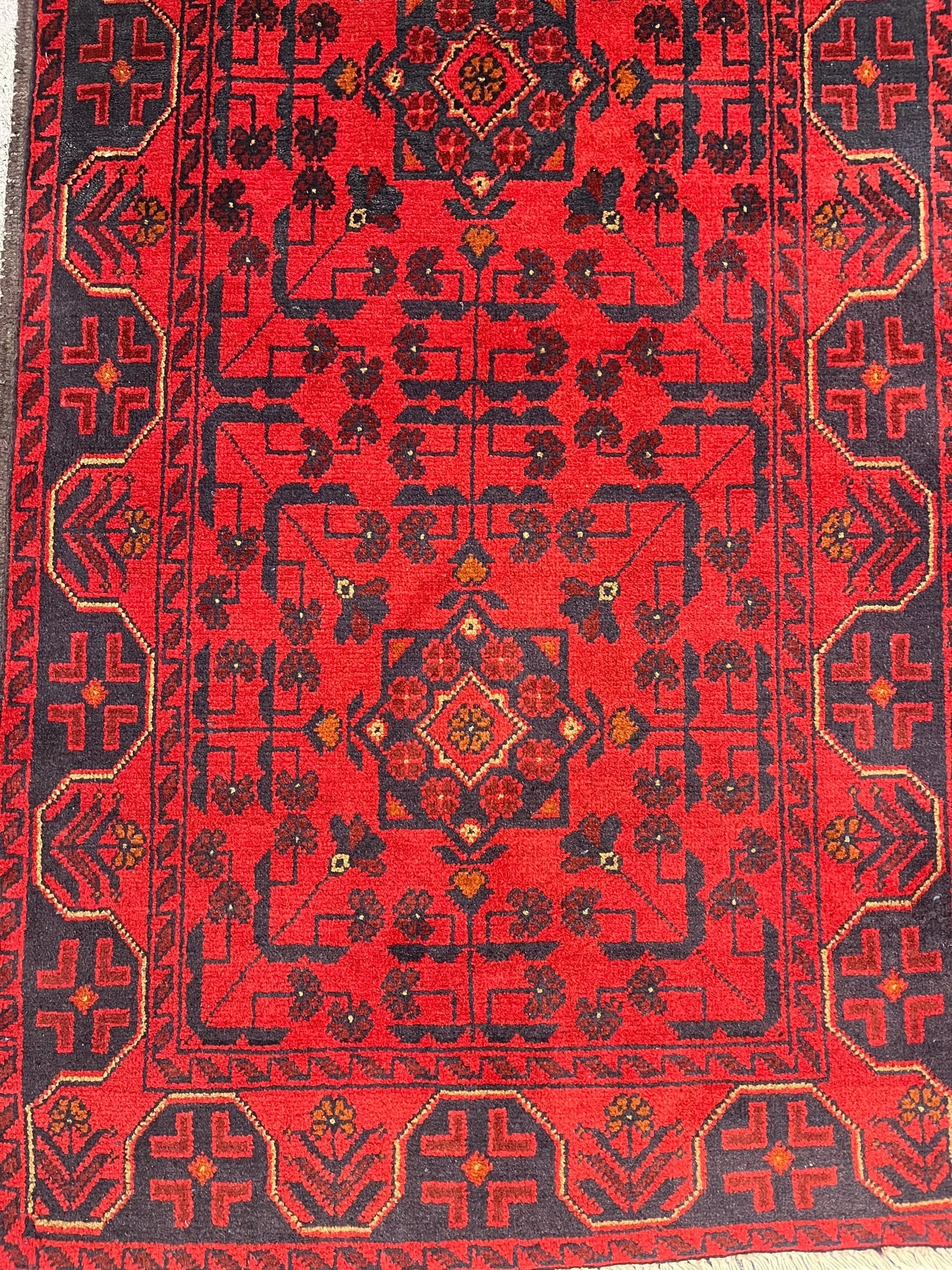 Red Runner Khalmohammadi 3X6 Handmade Wool Rug # 13486