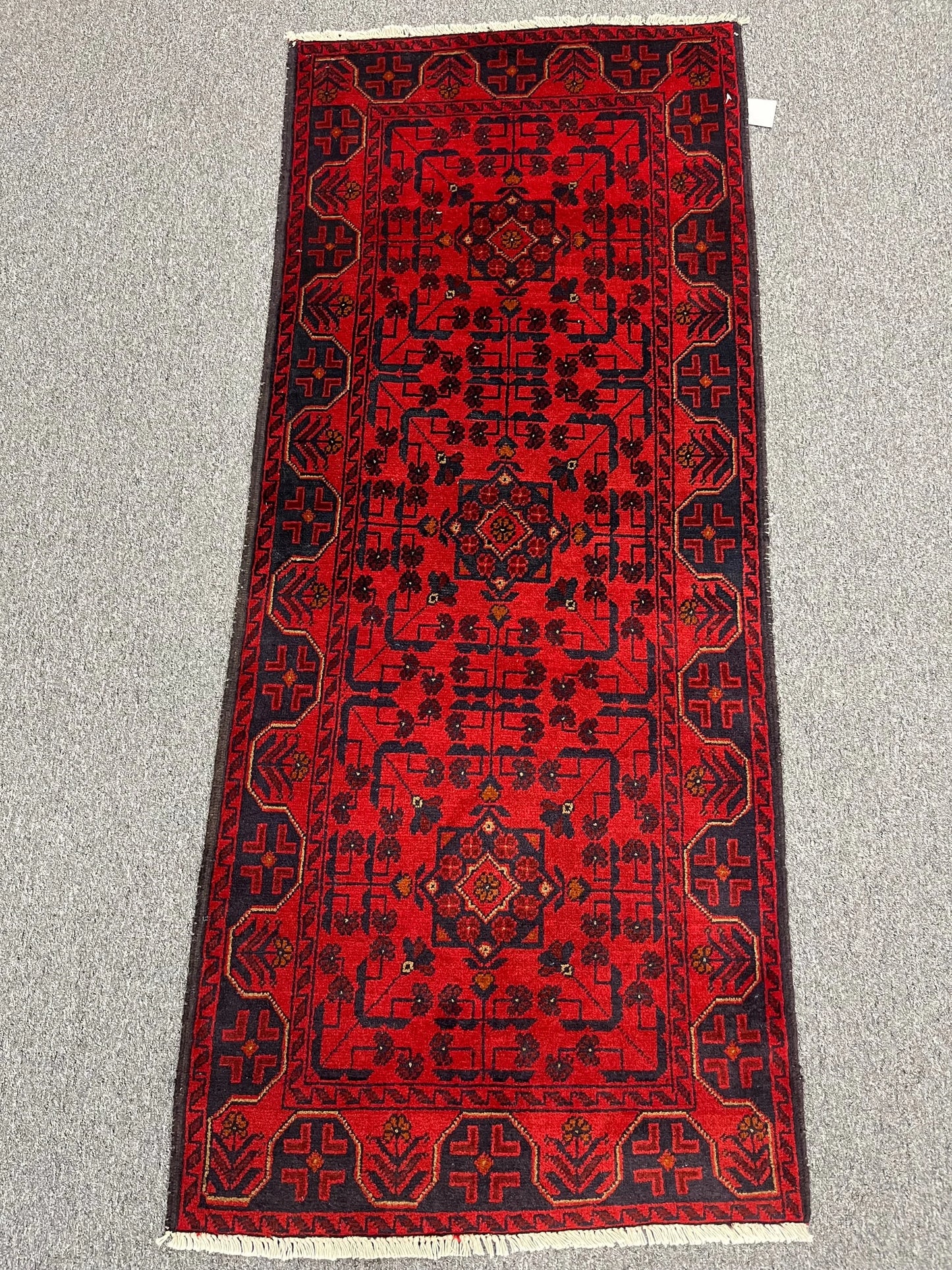 Red Runner Khalmohammadi 3X6 Handmade Wool Rug # 13486