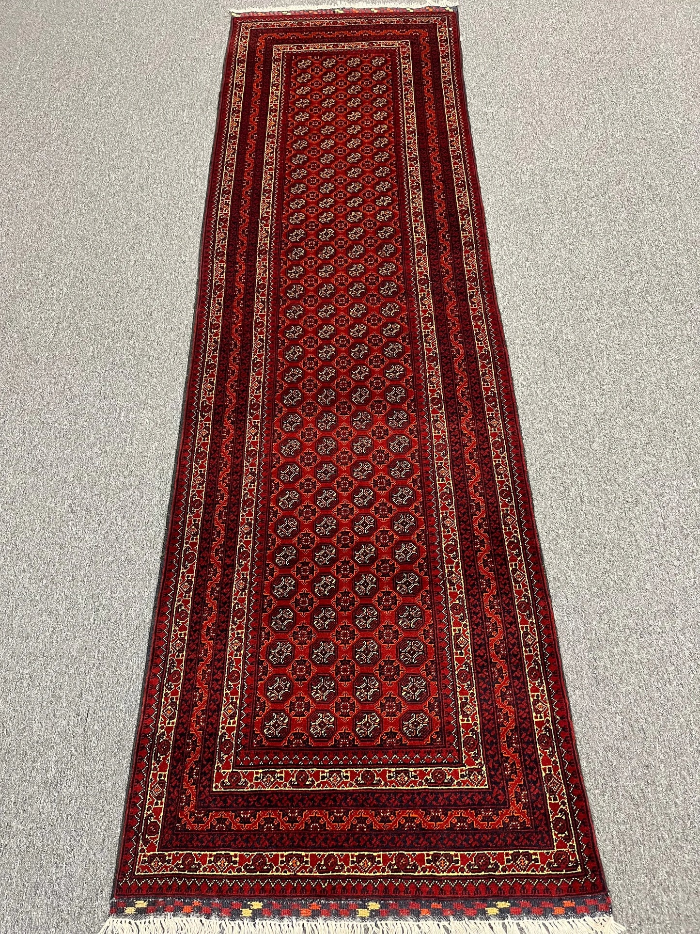 3X10 Tribal Turkmen Handmade Wool Runner Rug # 13485