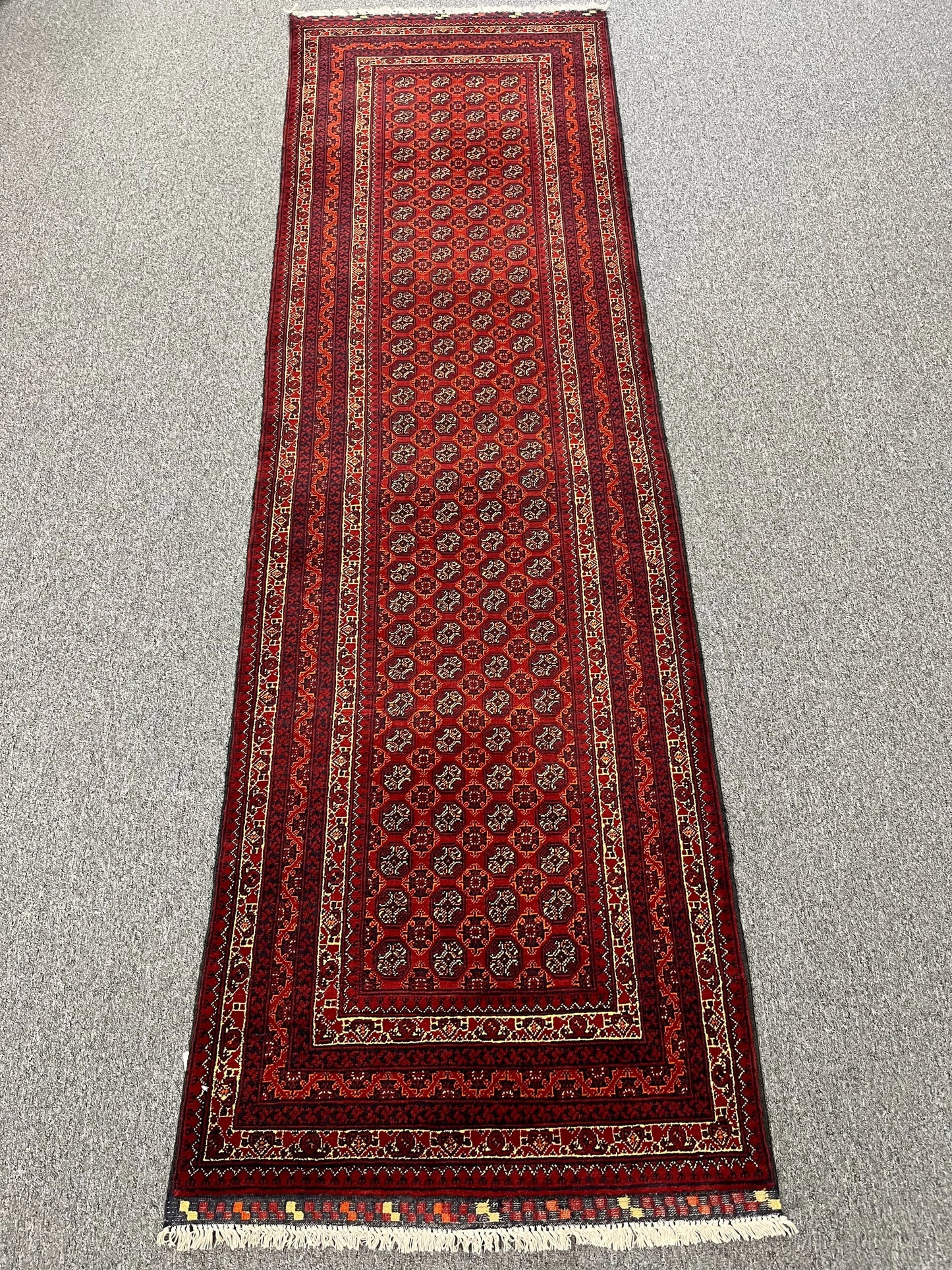 3X10 Tribal Turkmen Handmade Wool Runner Rug # 13485