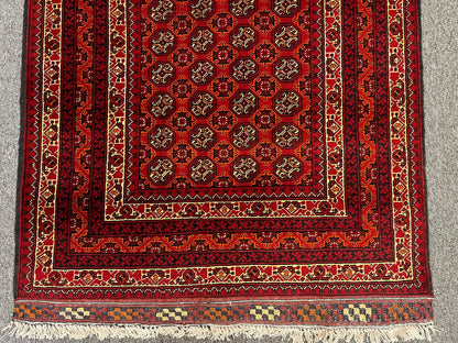 Runner Tribal Turkmen 3X10 Handmade Wool Rug # 13482