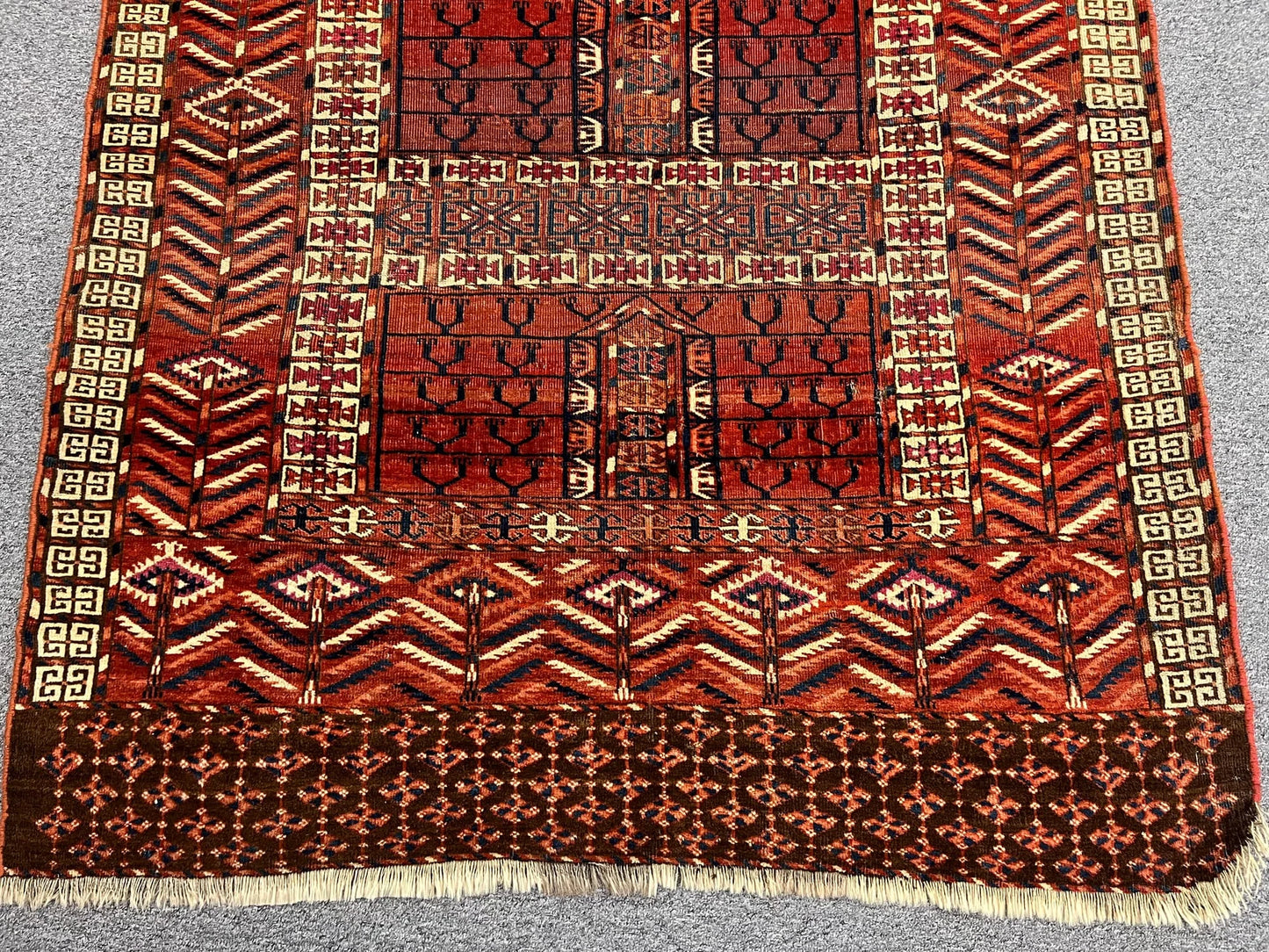 Antique Tekke Turkmen Ensi of Classic Design