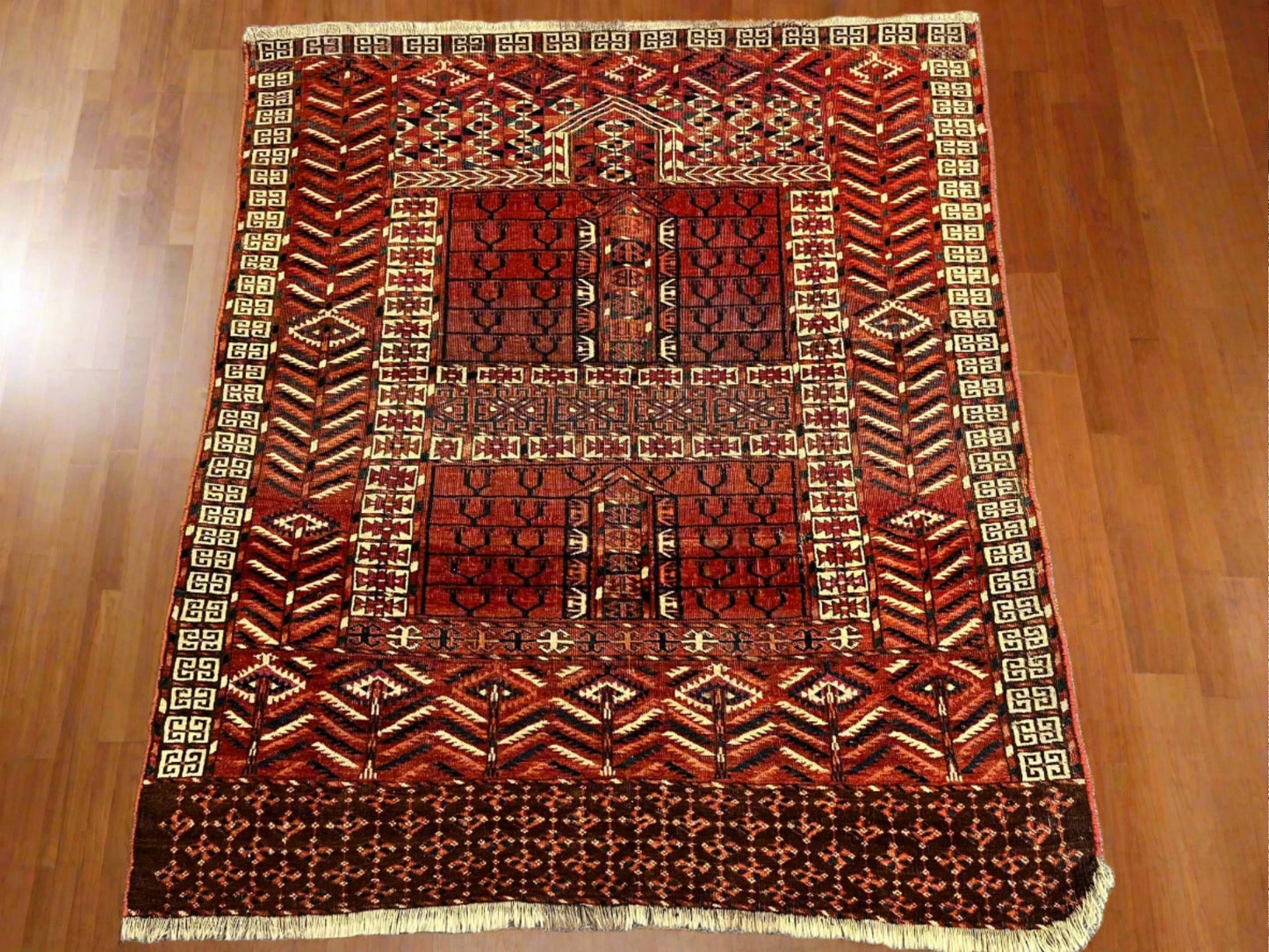 Antique Tekke Turkmen Ensi of Classic Design