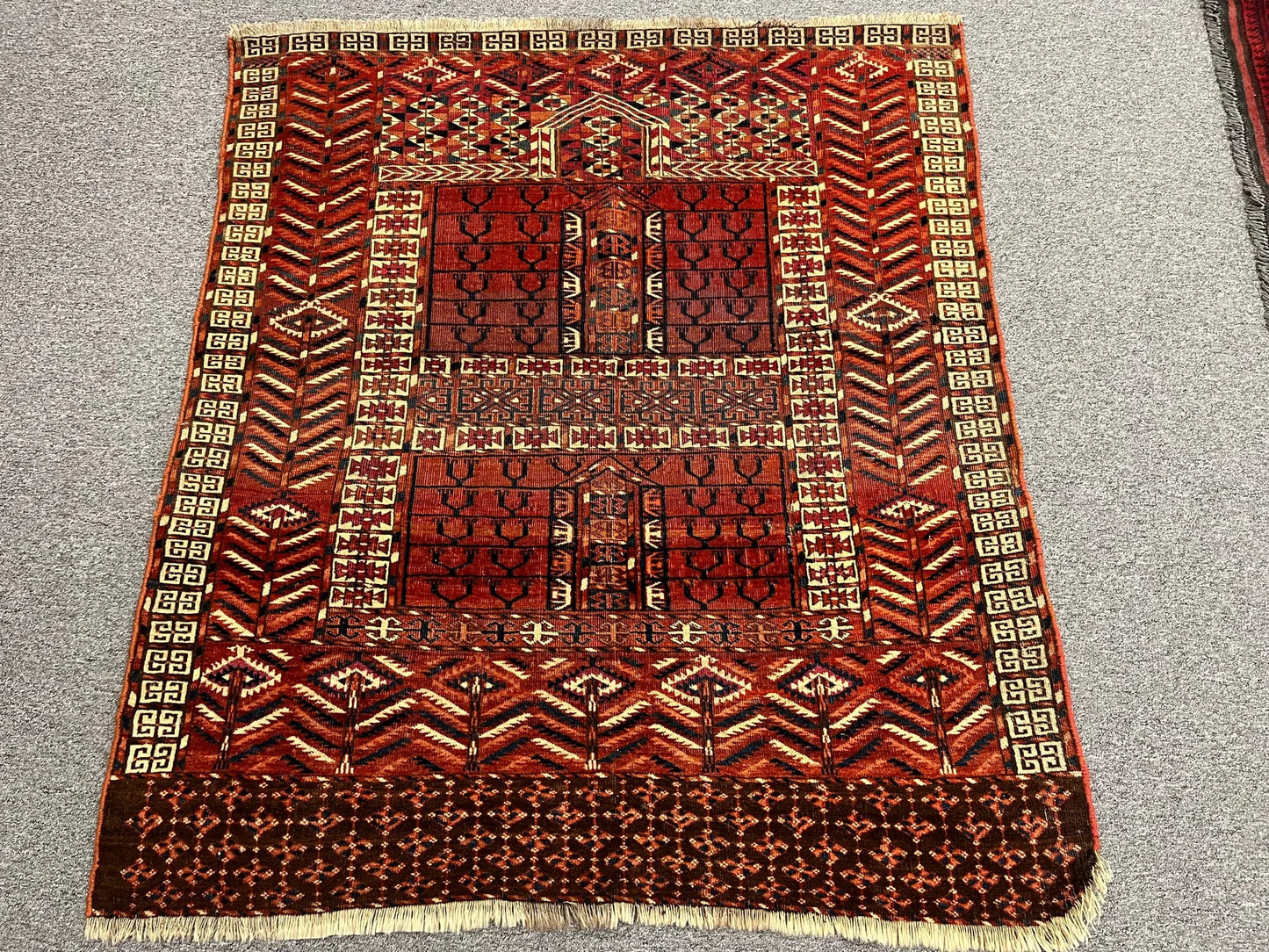 Antique Tekke Turkmen Ensi of Classic Design