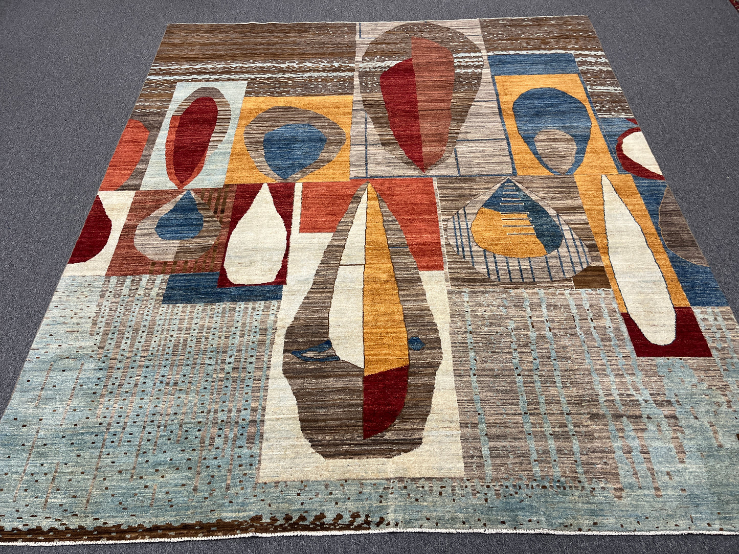 8X10 Gabbeh Loribaft Handmade Wool Tribal Rug # 14499