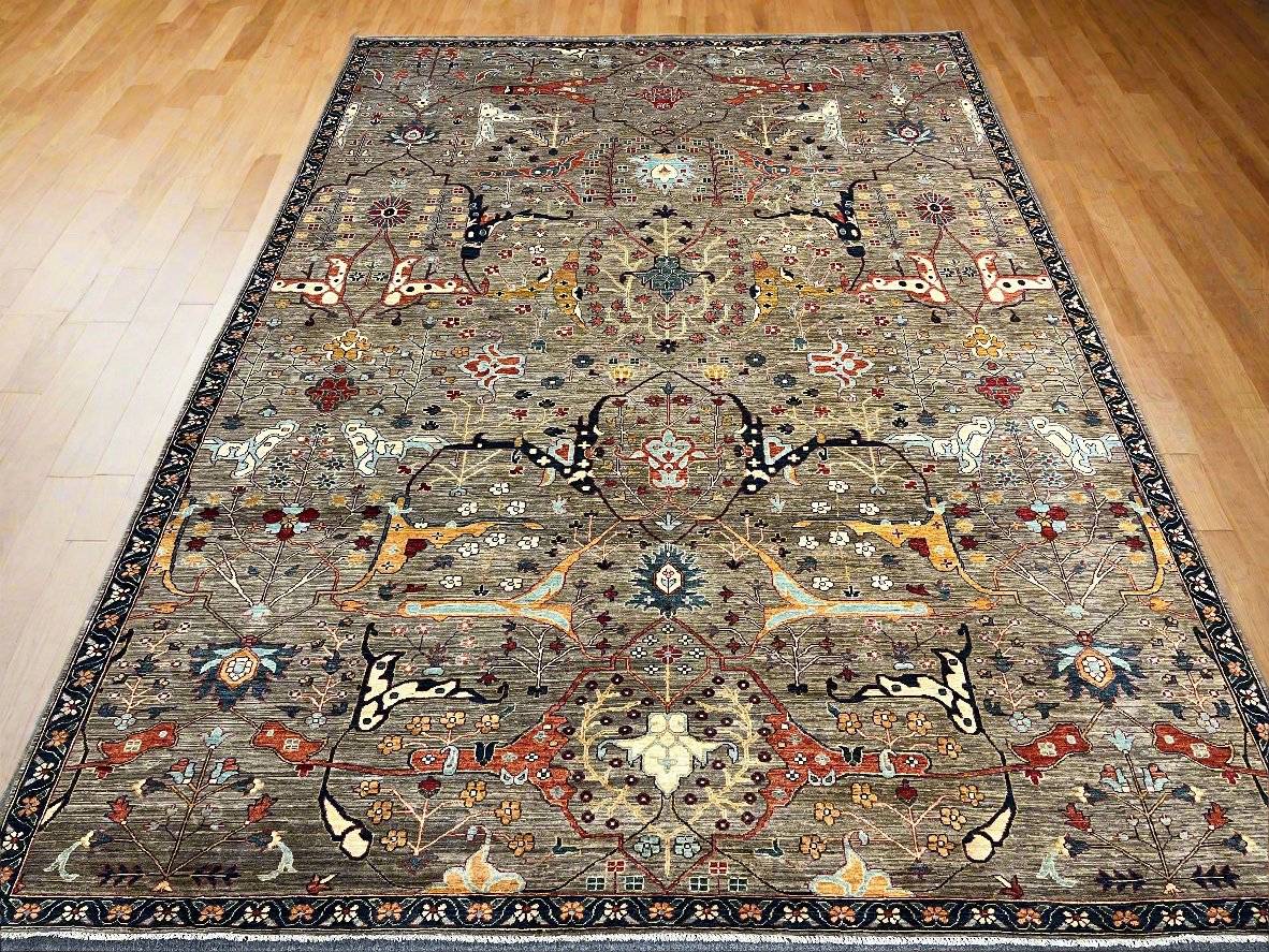 Aryana Bijar 10X14 Handmade Wool Rug # 14537