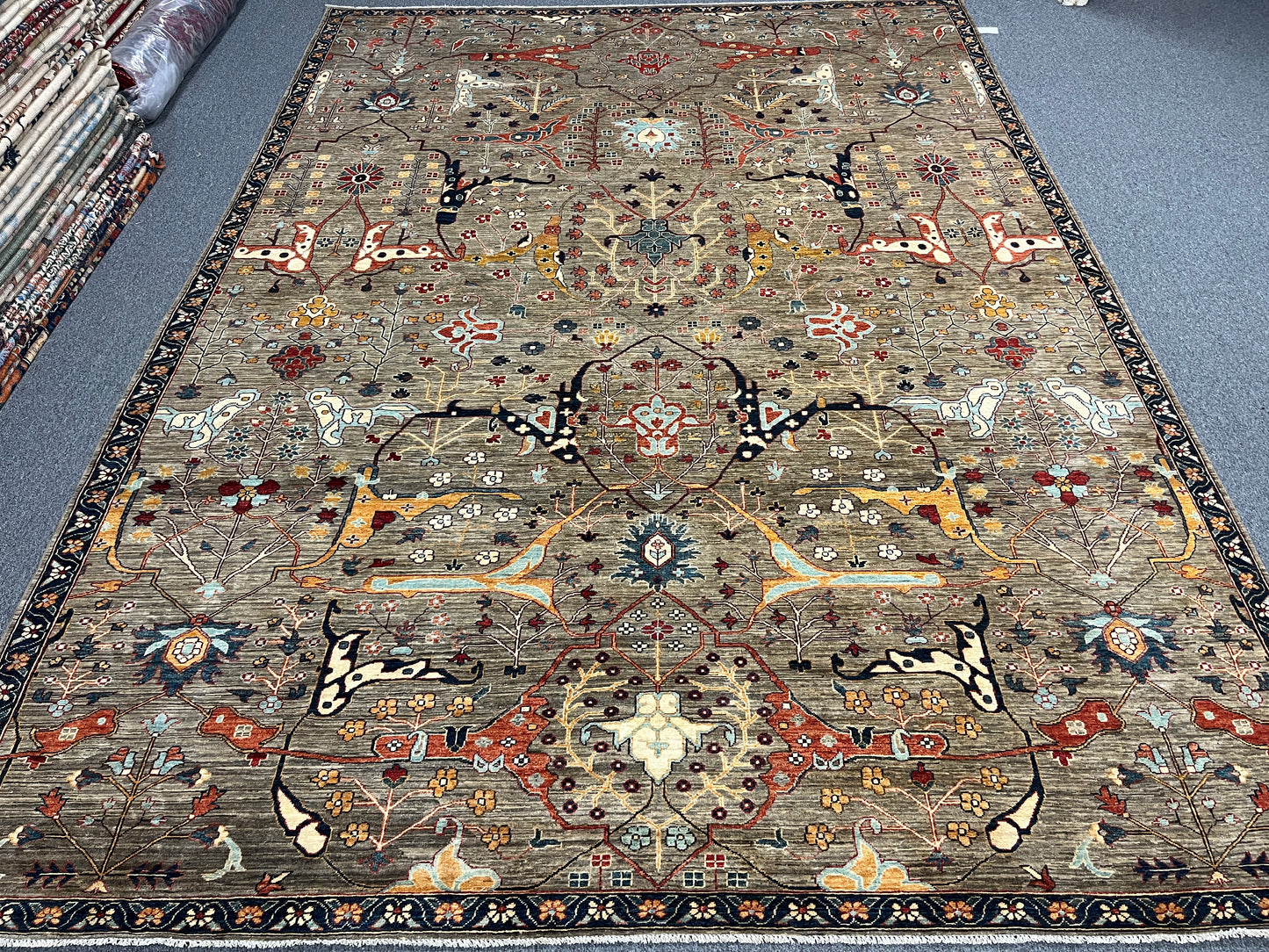 Aryana Bijar 10X14 Handmade Wool Rug # 14537