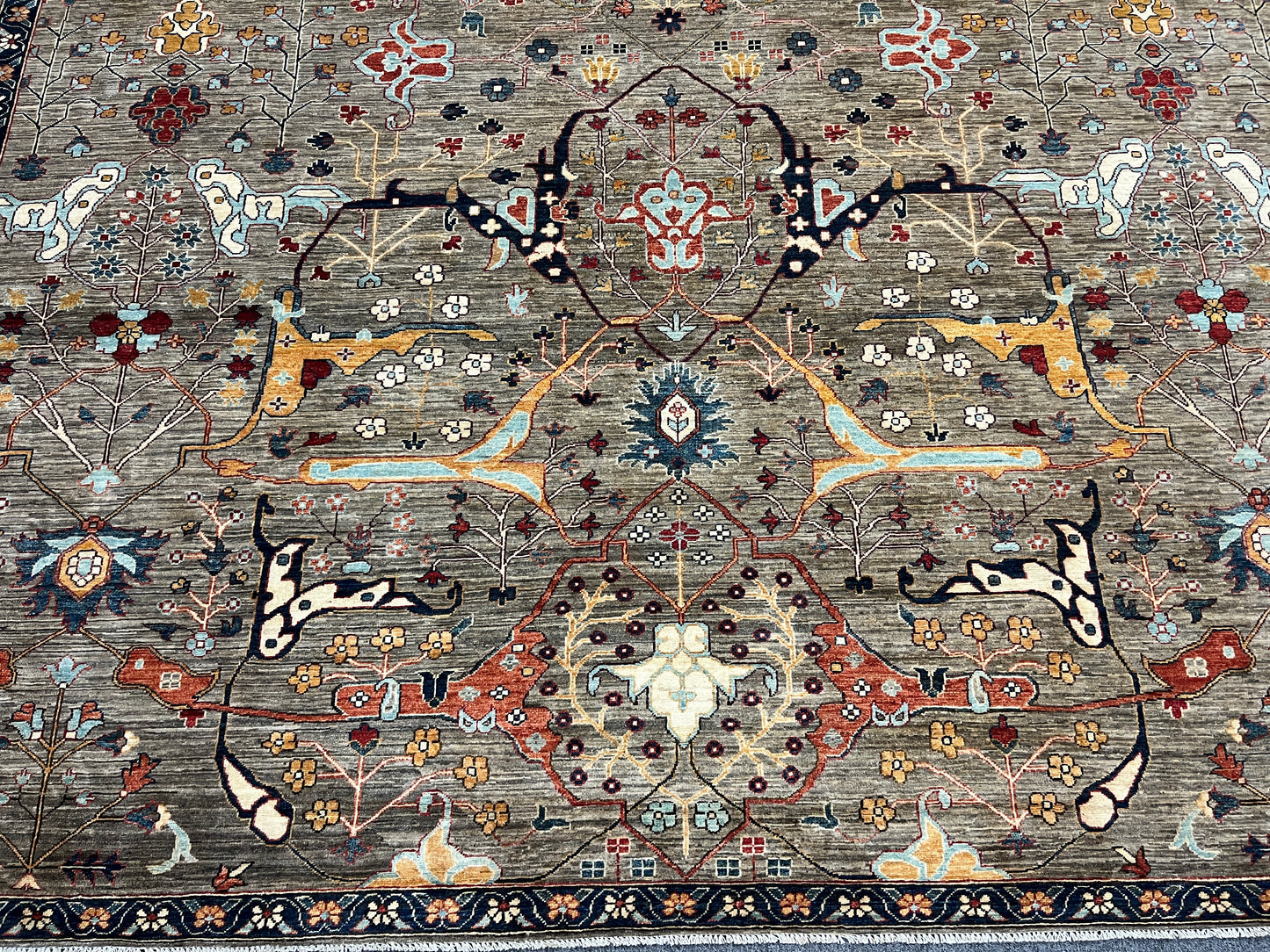 Aryana Bijar 10X14 Handmade Wool Rug # 14537