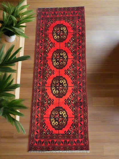 Khal Bokhara 2X5 Handmade Wool Runner Rug # 12274