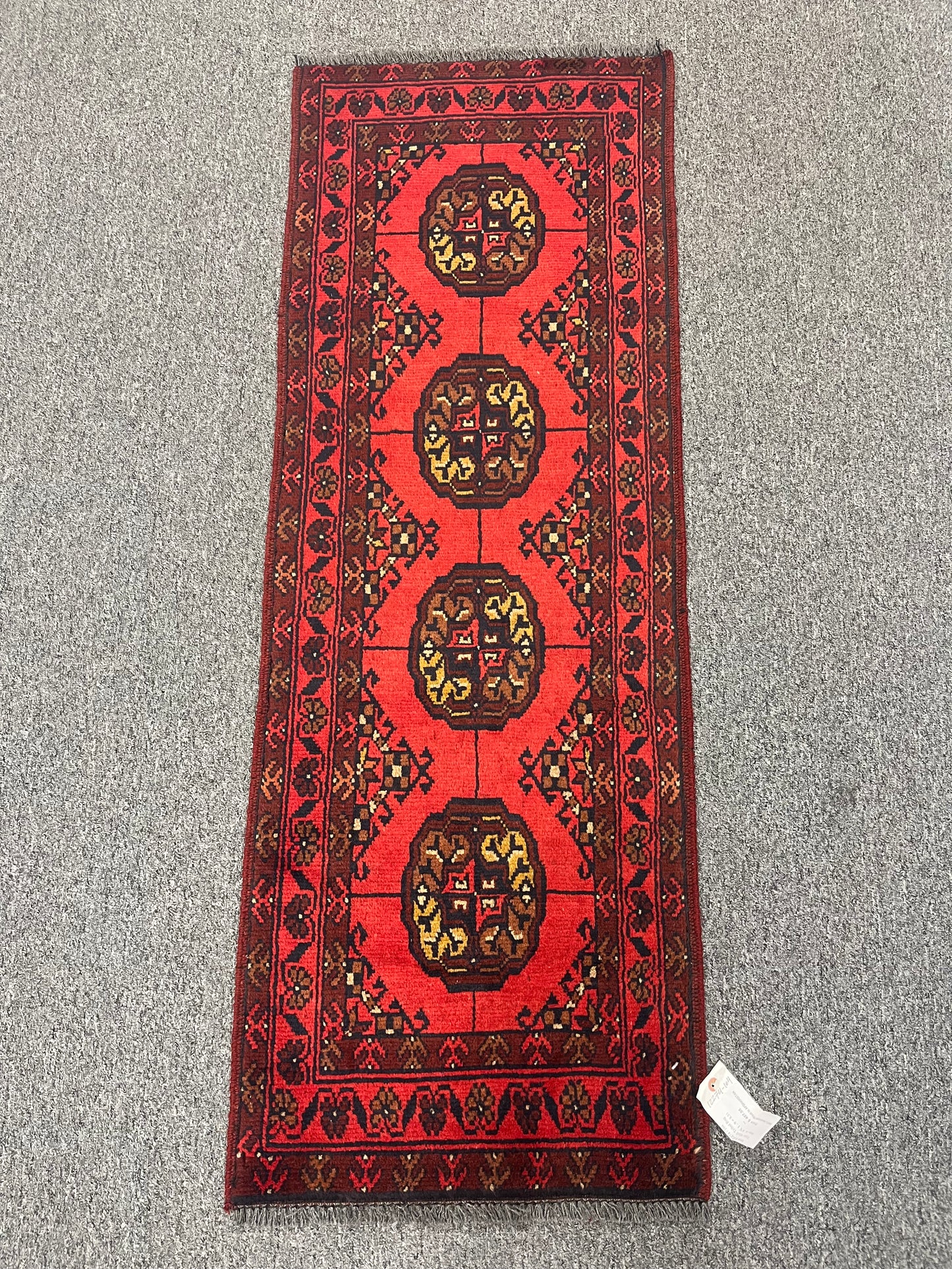 Khal Bokhara 2X5 Handmade Wool Runner Rug # 12274