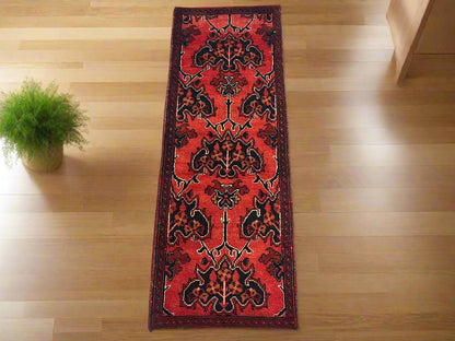 Khal Mohammedi 2X5 Handmade Wool Runner Rug # 12299