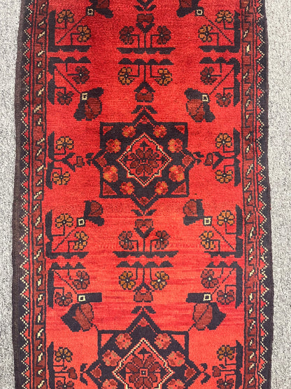 Khal Mohammedi 2X5 Handmade Wool Runner Rug # 12409