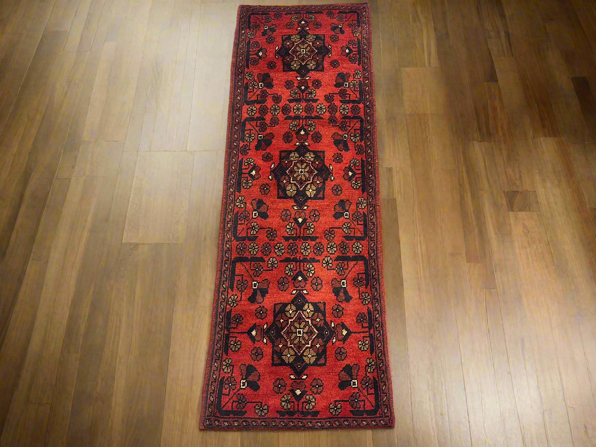 Khal Mohammedi 2X5 Handmade Wool Runner Rug # 12412