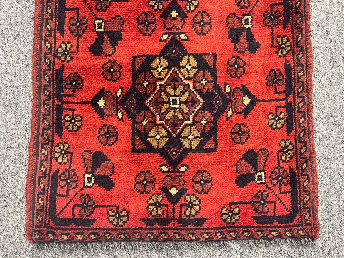 Khal Mohammedi 2X5 Handmade Wool Runner Rug # 12412