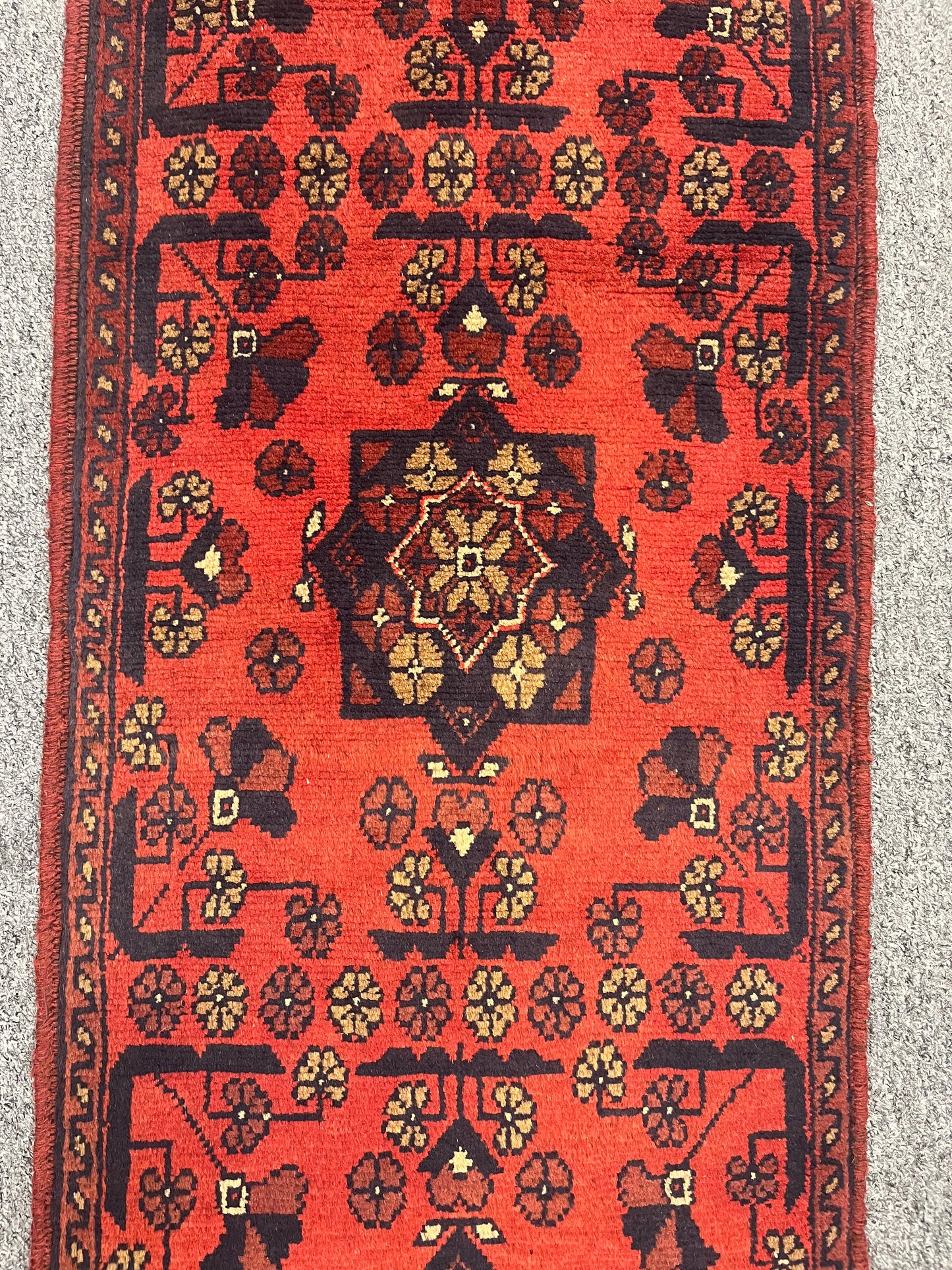 Khal Mohammedi 2X5 Handmade Wool Runner Rug # 12412