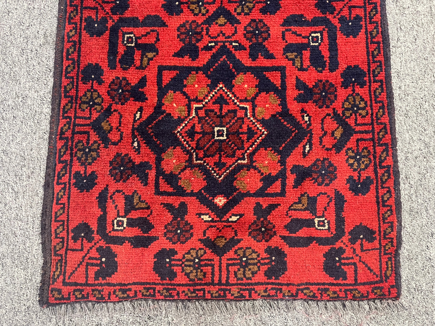 Khal Mohammedi 2X5 Handmade Wool Runner Rug # 12415