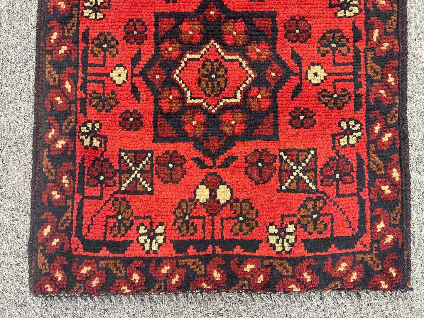 Khal Mohammedi 2X3 Handmade Wool Runner Rug # 12398